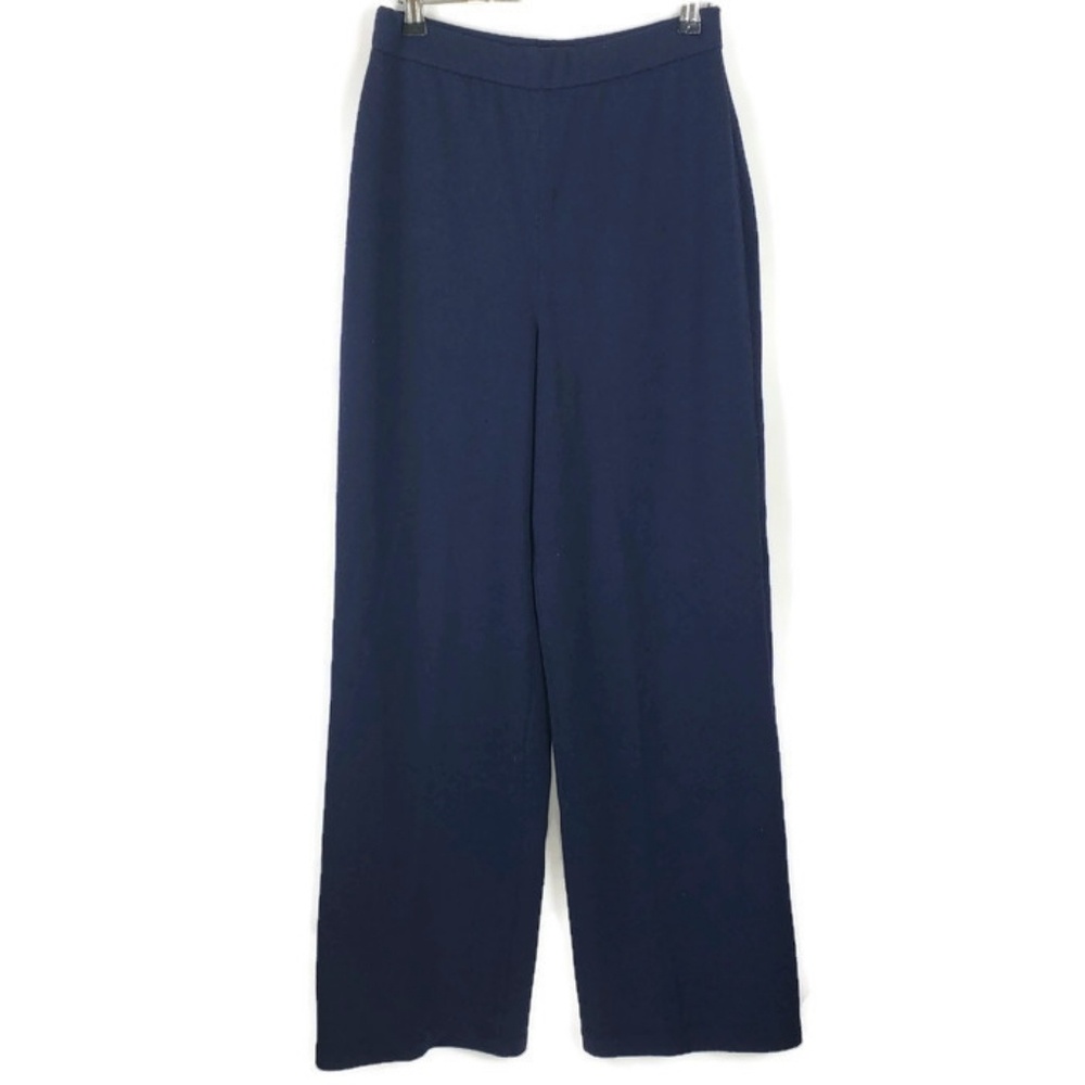 St John Basics Essentials Pants 4 Navy Blue